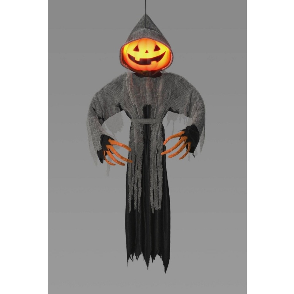 Hyde and EEK Boutique 65" Lewis Pumpkin Ghoul Head Halloween Prop Light Up
